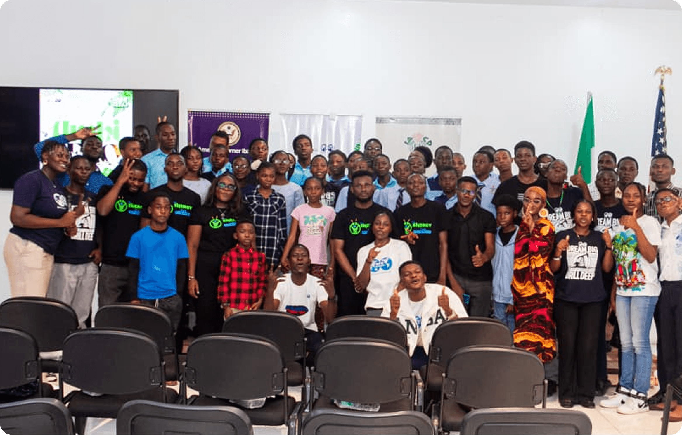 Students at an event